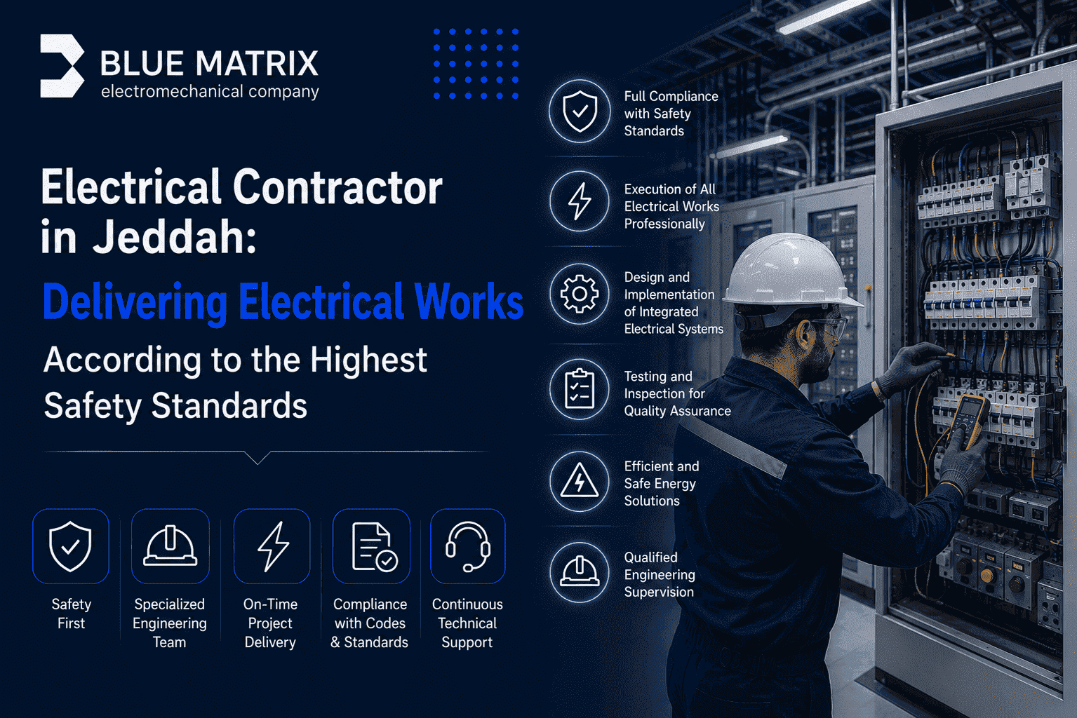 Electrical Contractor in Jeddah: Delivering Electrical Works According to the Highest Safety Standards